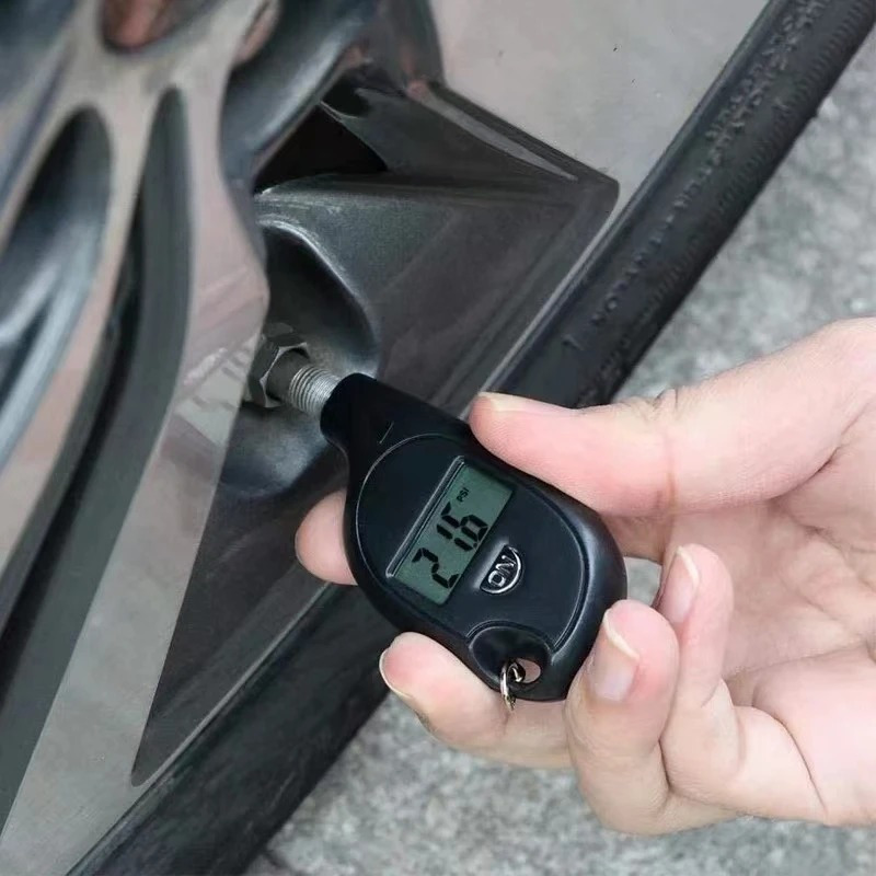Testador de Pressão de Pneus Multifuncional para Carro/Motocicleta, Ecrã LCD Digital, Ferramenta de Teste de Segurança de Pneus, Tamanho Pequeno Portátil/Adequado para Carros: para Mercedes-Benz, para BMW, para Audi, para Volkswagen Etc. Teste de Pressão de Pneus de Carro