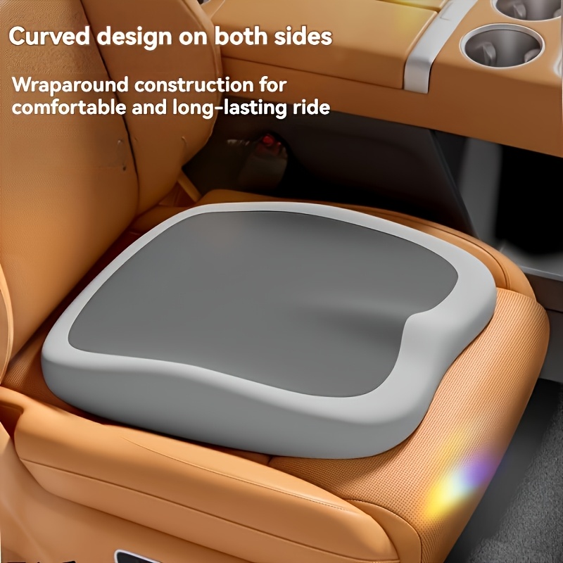 Almofada Ergonômica de Espuma Viscoelástica – Assento Elevatório Individual para Lado do Motorista, Melhora Conforto e Suporte – Ideal para Cadeiras de Escritório, Mesas de Casa, Viagens Longas e Deslocamentos. Disponível em 3 Cores