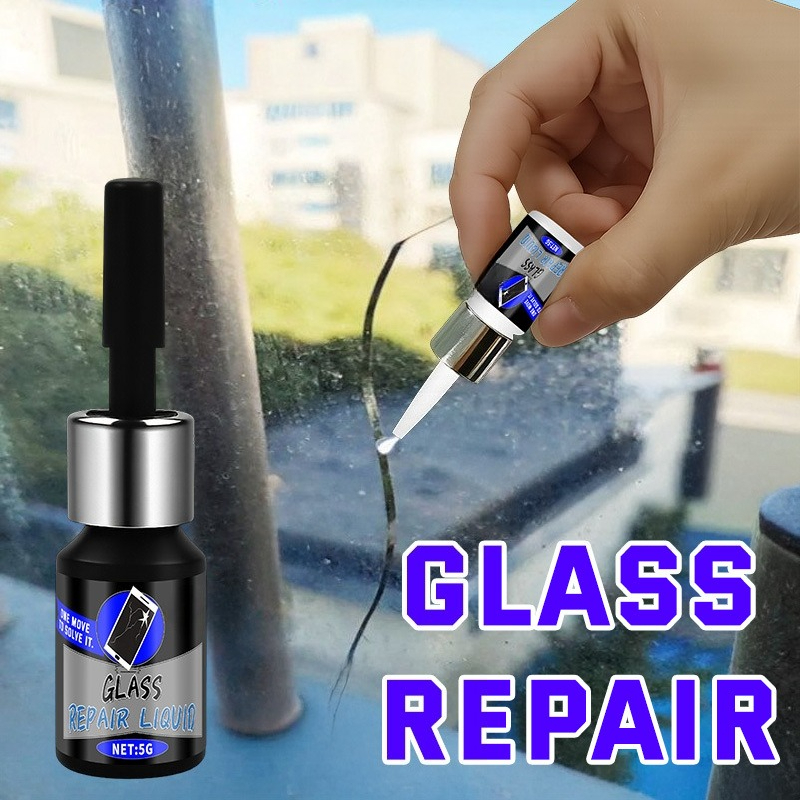 Líquido Reparador de Vidro para Telas de Celular, Para-brisas de Carro, Portas de Vidro – Secagem Rápida, Preenchedor de Rachaduras com Nanotecnologia, Reparo Eficaz para Rachaduras, Arranhões e lascas, Durável, Sem Deixar Rastros, Adequado para Celulares, Lentes e Superfícies de Vidro