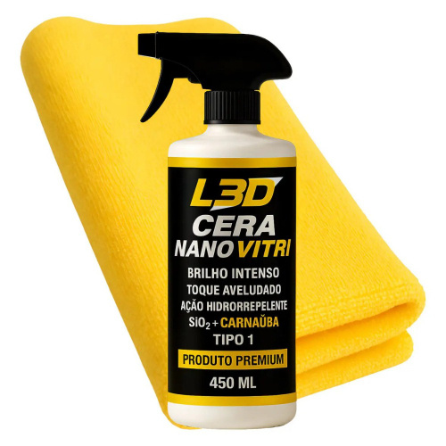 Cera Cristalizadora Automotiva L3d 450ml Brilho Espelhado