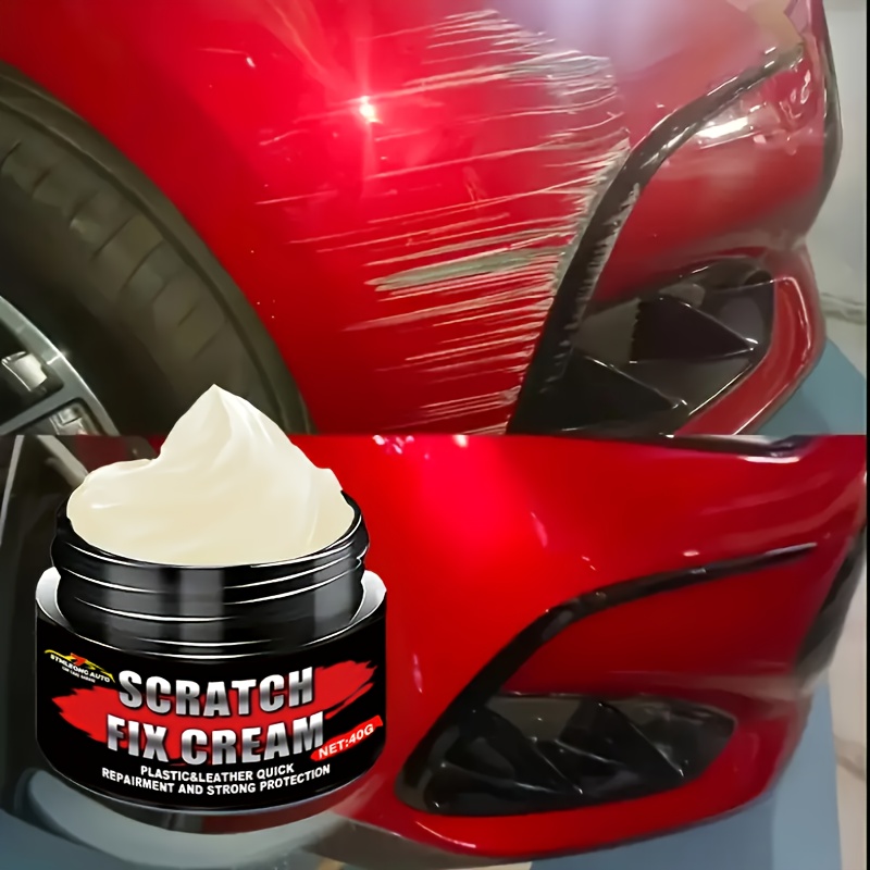 Cera para Reparo de Arranhões de Carro, Creme para Polimento e Remoção de Arranhões - Adequado para Restauração Rápida de Brilho em Todos os Veículos - Ideal para Superfícies de Plástico
