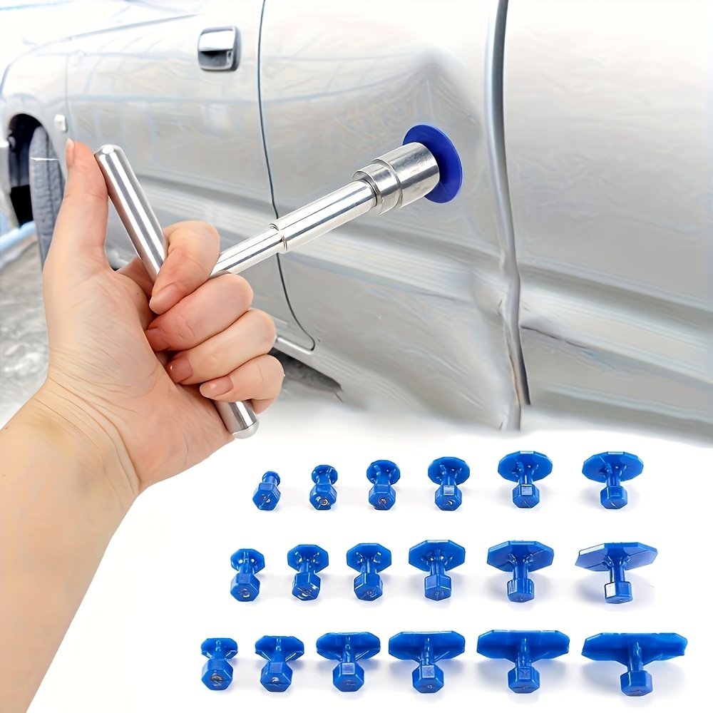 Kit Profissional para Remoção de Amassados em Carrocerias, Incluindo Ferramentas para Reparo de Amassados sem Pintura e Trabalhos Mecânicos em Chapa Metálica