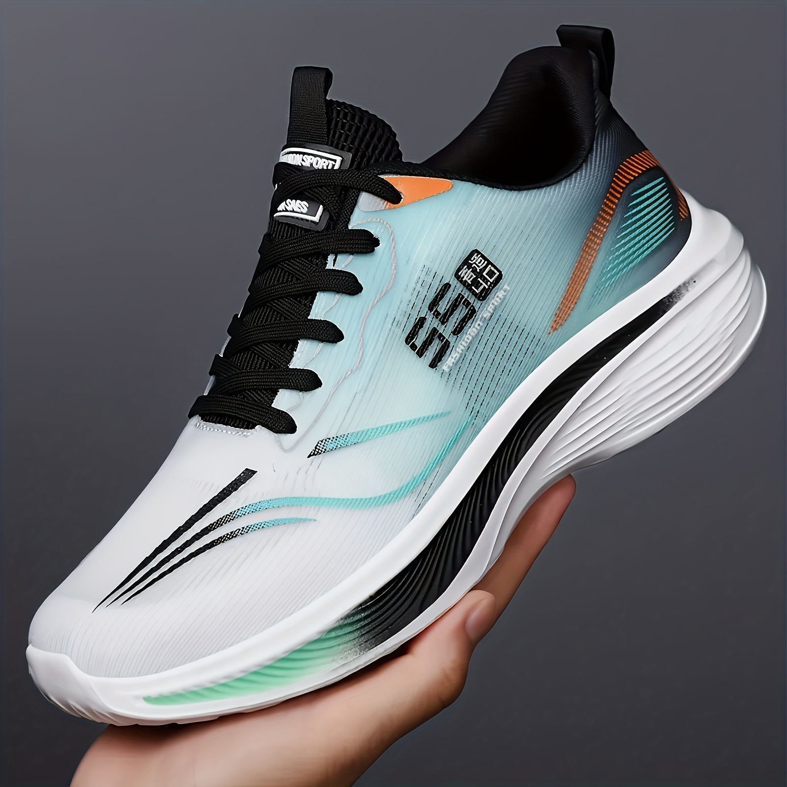 Tênis Casual Masculino de Primavera Verão em Malha Respirável Super Leve, Tênis de Corrida Estudantil com Sola Macia Antiderrapante e Absorção de Choque - Tamanho Grande - Tênis de Tênis Casual para Caminhada, Fitness e Trilha - Tênis Perfeito para Aventura ao Ar Livre