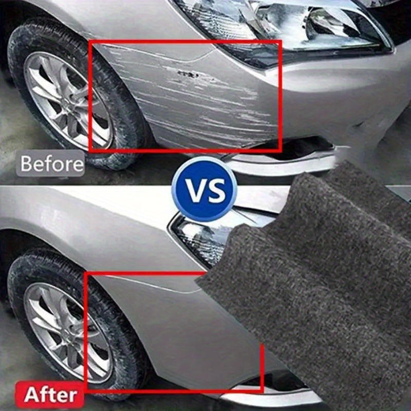 Kit de Reparação de Riscos de Carro com Pano Mágico Nano 4 unidades - Pano de Reparação de Pintura de Carro, Polimento e Limpeza para Detalhe Automóvel. Repara Pequenos Riscos e Marcas de Vórtex. Seguro para Todas as Cores de Pintura de Carro. Um Artigo Portátil Essencial para o Cuidado do Carro