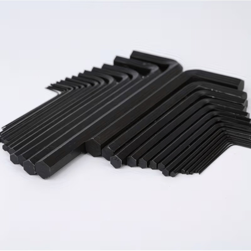 Conjunto de 30 chaves hexagonais em formato L nos tamanhos métrico e imperial, construção robusta para montagem, reparos e manutenção, multifuncionais