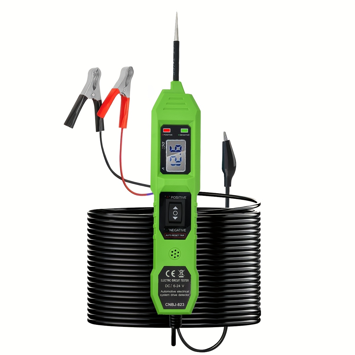 Testador de Circuito de Bateria Automotiva, Detecção de Curto-Circuito de Carro, Buzzer