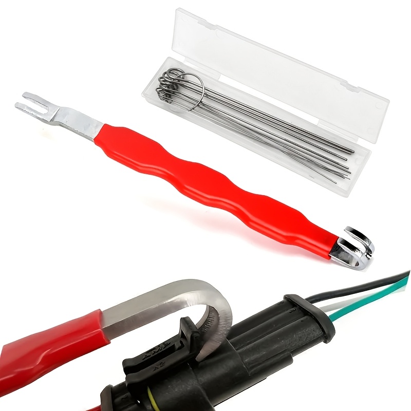 2 unidades Ferramenta de Remoção e Separação de Conectores Elétricos Automotivos, Ideal para Desconectar Conectores Elétricos, Separadores de Terminais, Extrator de Fios Automotivos, Extrator de Sensores de Motor, Sem Bateria