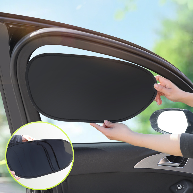 2pçs Protetor Solar de Verão para Janela Lateral de Carro - Viseira de Sol Refletora de Calor para Assento do Motorista com Adsorção Eletrostática, Instalação sem Marcas | Mantém o Interior Fresco, Bloqueia o Ofuscamento sem Obstruir a Visão do Motorista e do Passageiro para Condução Confortável e