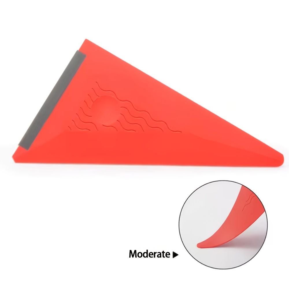 Ferramenta de colagem de filme automotivo, raspador de silicone macio, raspador de construção de capa de carro invisível de TPU, raspador de construção de colagem de filme, raspador de silicone triangular
