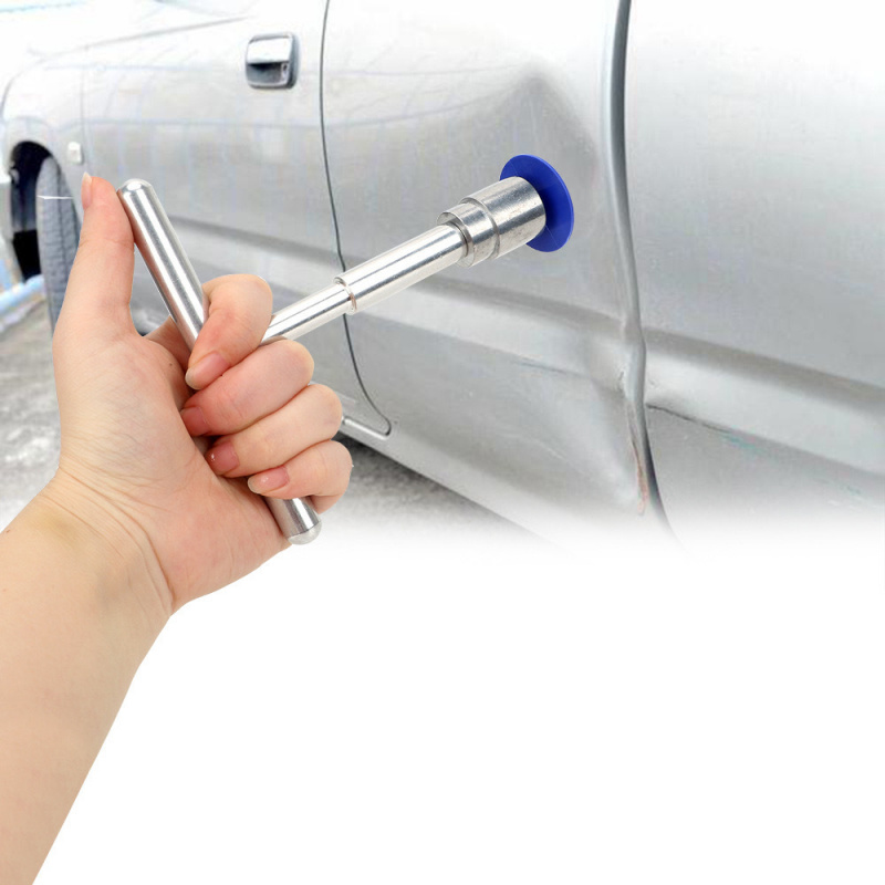 Kit de Reparo de Amassados Multifuncional para Carro com 19 Peças, Sem Necessidade de Funilaria, Extrator com Cabo Curto em T para Vários Reparos de Amassados