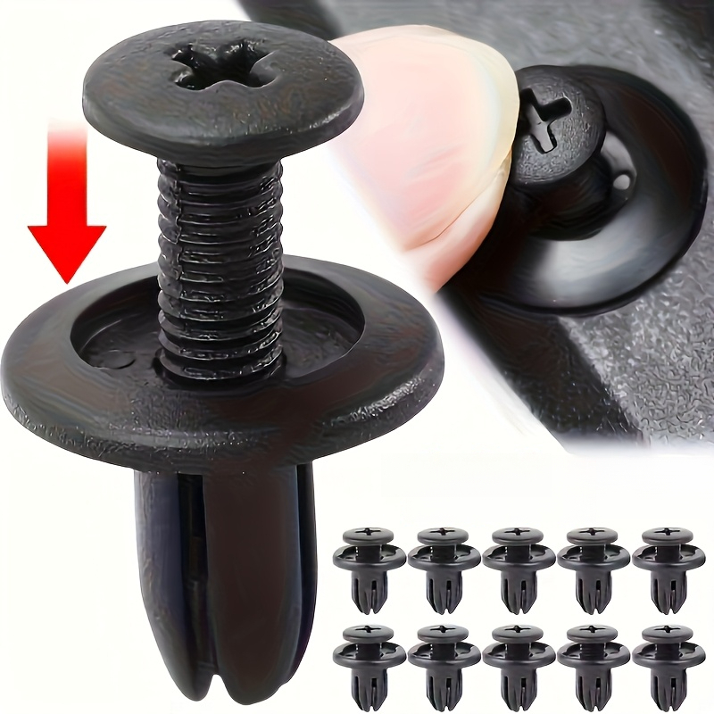 Conjunto de 63 Peças de Grampos de Fixação Automotivos, Clipes de Retenção Multifuncionais tipo Rebite, Adequados para Portas, Para-lamas, Para-choques e Molduras Laterais. Instalação Fácil e Segura, Fixadores Automotivos Universais, Acessórios Essenciais para Reparo e Manutenção de Veículos