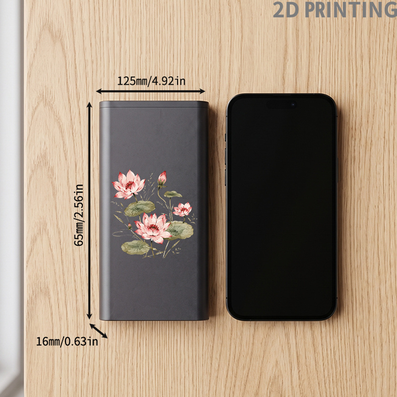Conjunto de Chaves de Fenda com Padrão de Flor de Lótus e Folha de Lótus com Design Impresso em 2D, Apresentando Vários Tamanhos de Pontas de Precisão para Fácil Desmontagem e Montagem Diária. A Caixa de Armazenamento Minimalista Fosca Oferece uma Textura Excepcional, é Leve e Portátil. Forjado em