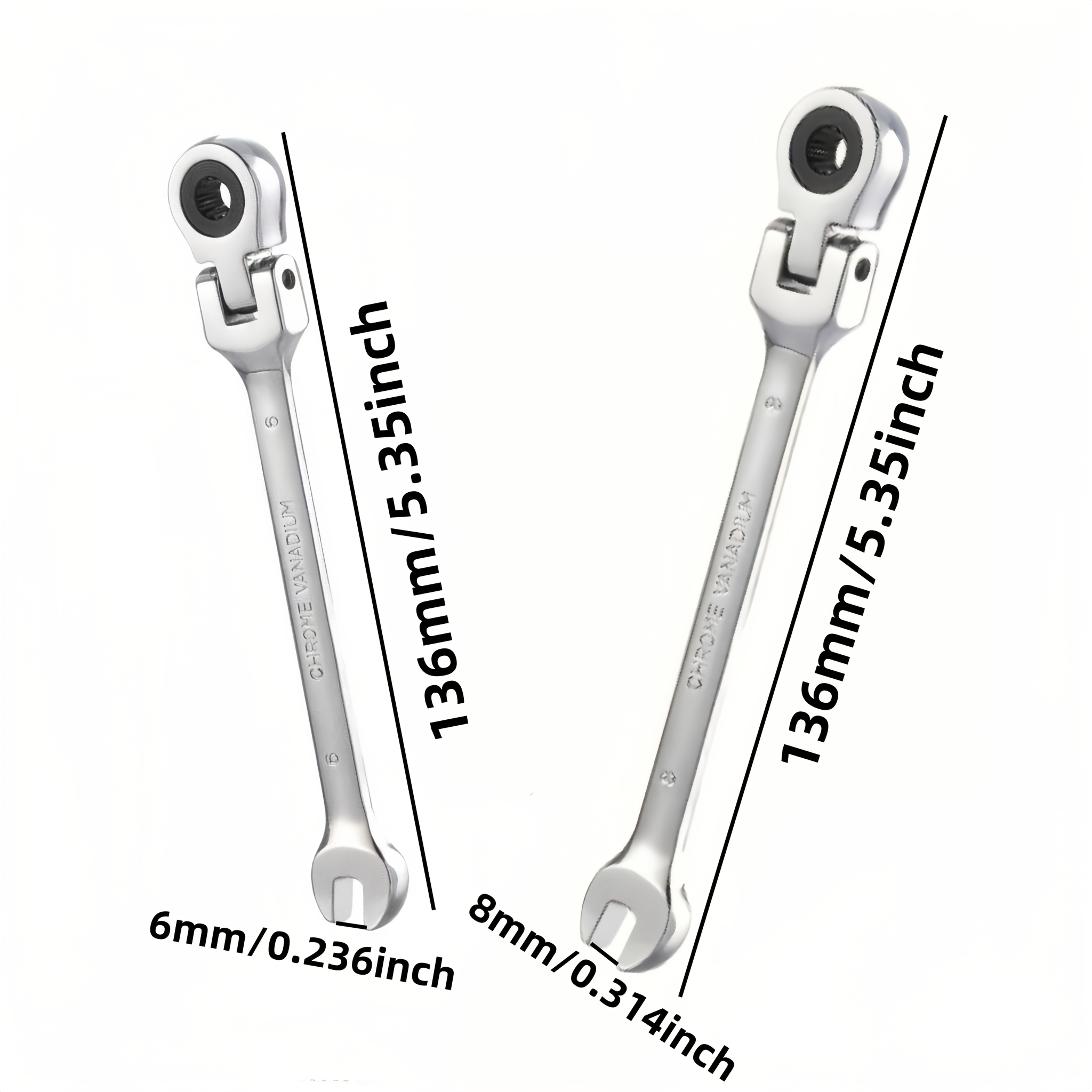 Chave Catraca de Cabeça Fixa Dupla Função com Extremidade Aberta em Forma de Flor de Ameixeira, Chave Ajustável, Chave de Duas Mãos, Conjunto de Chave de Espelho Giratória Rápida Multifuncional, 72 Dentes Grau Industrial, Ferramenta de Aço Cromo Vanádio, Ferramenta de Reparo Automotivo, Ferramenta