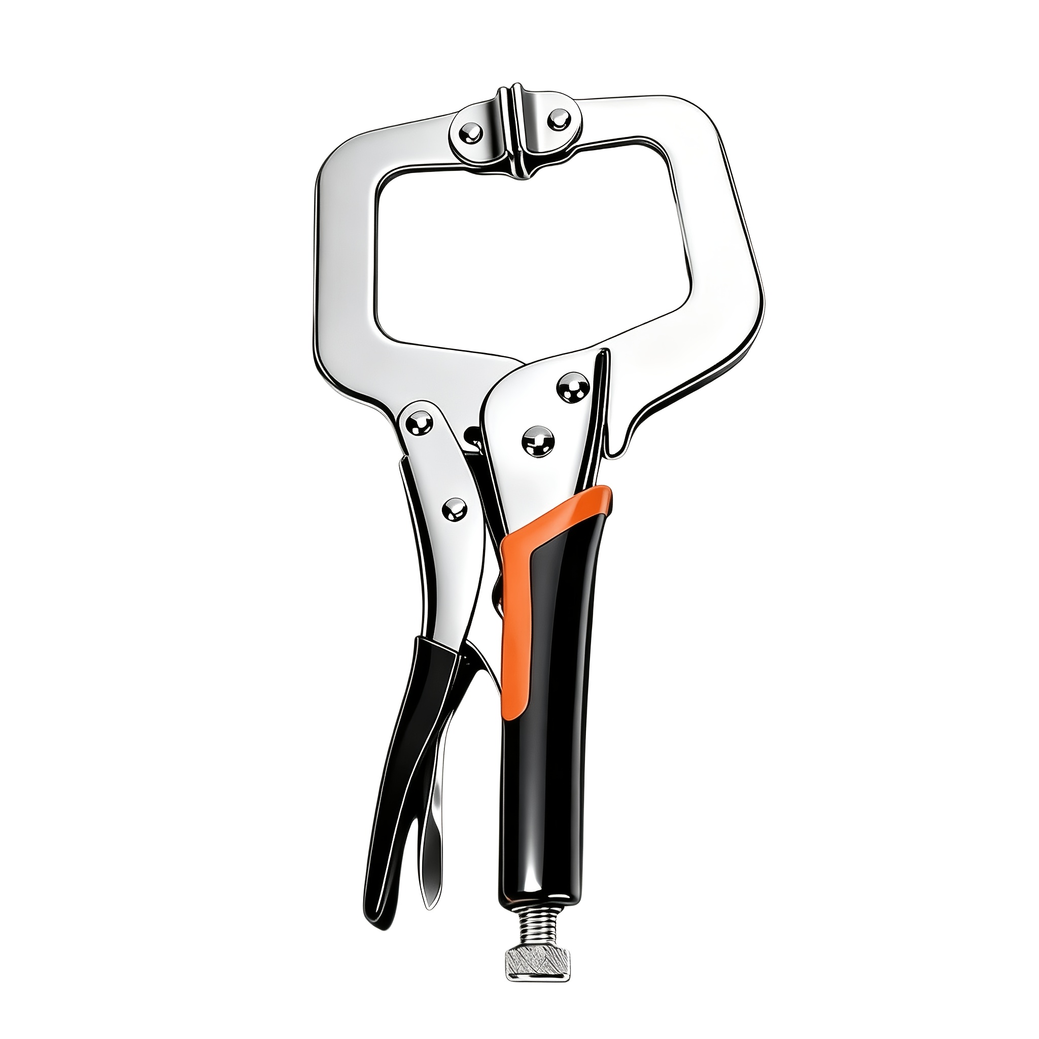 1 peça. Grampo em C de 6 polegadas, Grampo de Travamento Ajustável para Serviço Pesado com Garras Giratórias e Bolsa de Armazenamento; Ideal para Artesãos, Uso Doméstico e Oficinas