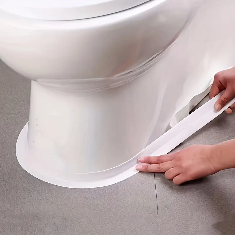 3 Rolos de Fita Impermeável para Cozinha e Banheiro, Fita Vedante Fácil de Cortar para Pia e Vaso Sanitário, Essenciais para Casa de Halloween e Natal