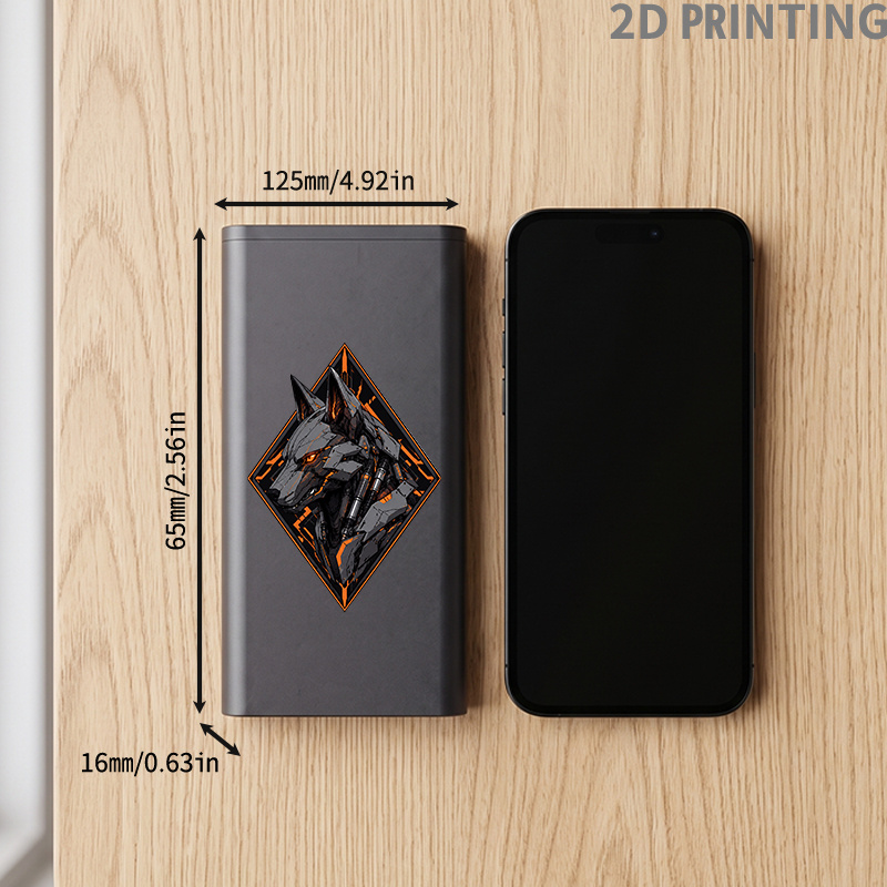 Conjunto de Chaves de Fenda com Padrão de Cabeça de Lobo Mecânica Estilo Cibernético e Design Impresso em 2D. Inclui Vários Tamanhos de Pontas de Precisão para Fácil Desmontagem e Montagem Diária. Apresenta uma Caixa de Armazenamento Fosca Minimalista com Textura Excepcional, Leve e Portátil.