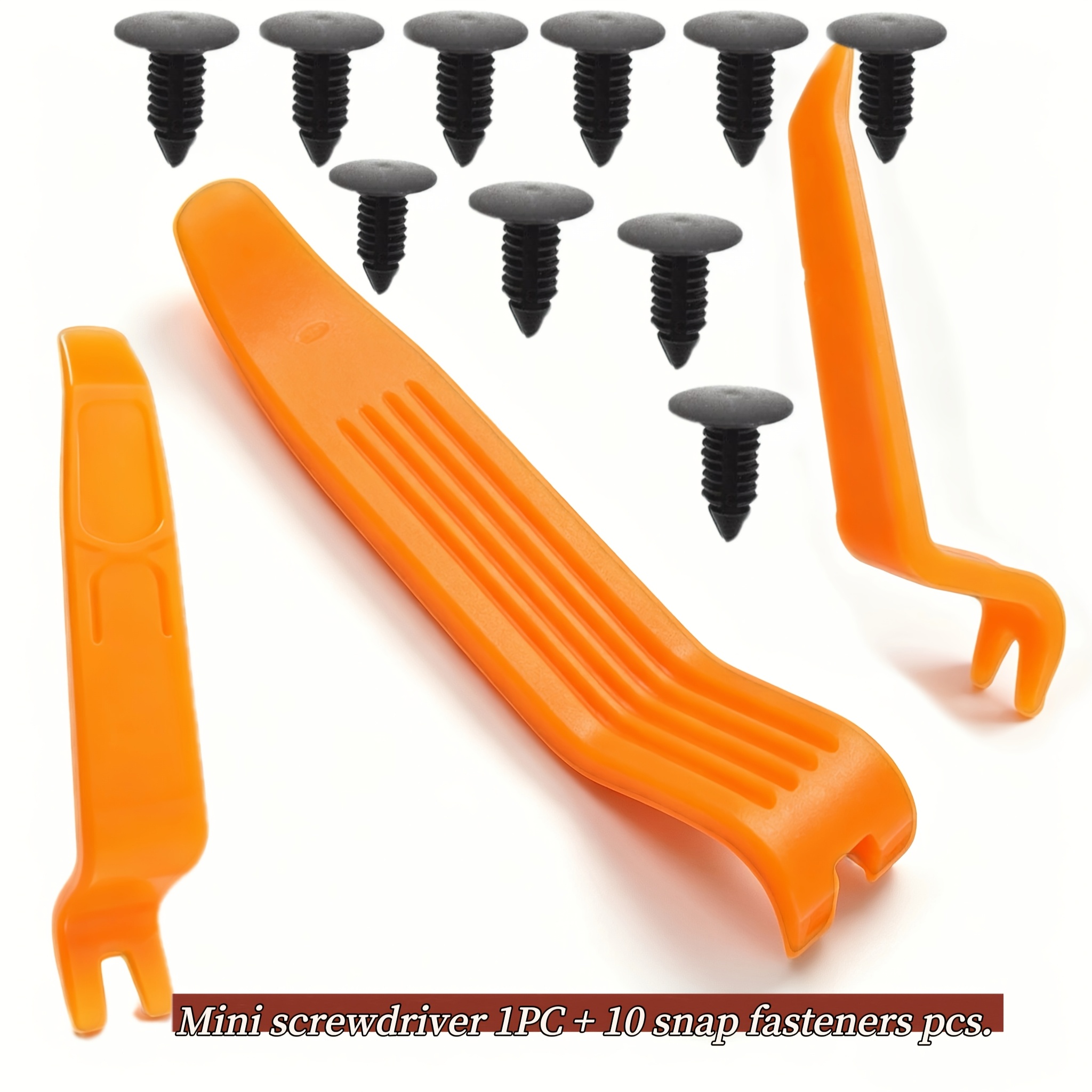 Alicate Mini Extrator - Ferramenta de Remoção de Rebites de Borracha Plástica para Painéis de Portas Internas Automotivas, Chassi e Clipes de Porta-malas - Ferramenta de Reparo Automotivo para Rebites de Borracha Plástica na Parte Inferior do Carro e Porta-malas - Inclui 10 Clipes Grátis