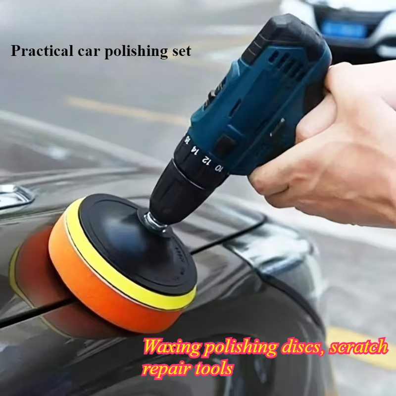 Conjunto de 6 Peças de Ferramentas para Polir Carro com Almofada de Cerdas Macias, Ferramenta de Reparo para Remoção de Arranhões de Alta Resistência, Disco para Encerar e Polir. Adequado para Limpeza e Manutenção de Carro, Moto e Bicicleta. Ferramenta de Limpeza e Reparo Doméstico. Ótima Escolha
