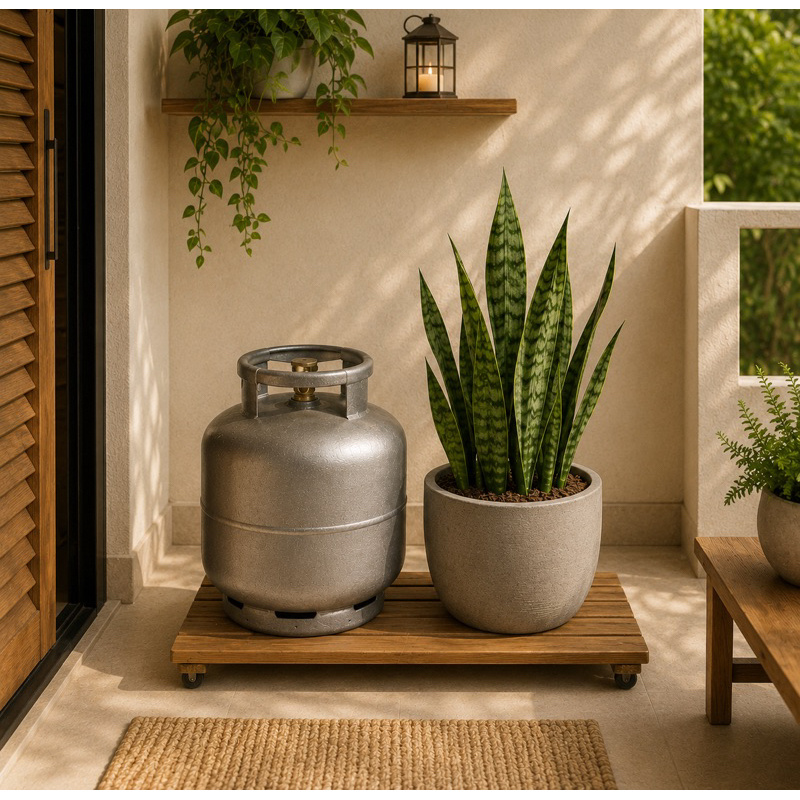 SUPORTE GRANDE PARA VASO IMBUIA 70 X 40 MARROM