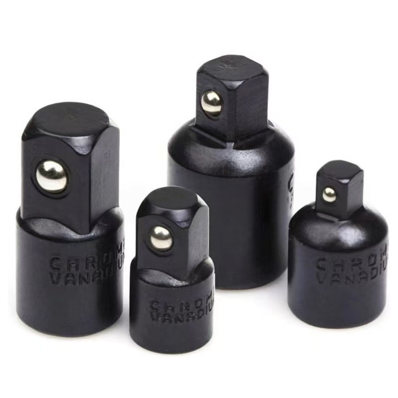 Conjunto de Adaptadores e Redutores de Soquete de Impacto, Conjunto de 4 Peças, Inclui Adaptador de 1/2 para 3/8, Adaptador de 3/8 para 1/2, Adaptador de 3/8 para 1/4