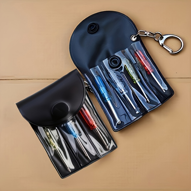 Conjunto de 7 Peças de Mini Chaves de Fenda com Bolsa de Armazenamento - Um Presente Prático de Ferramentas para Homens, Presente Perfeito de Dia dos Pais para Homens Adultos e Pais